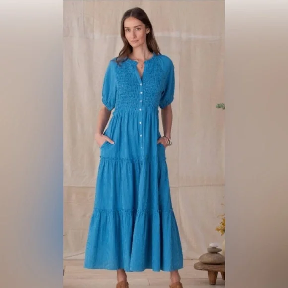 Sundance Vibrant Blue Midi Dress - Picture 1 of 3